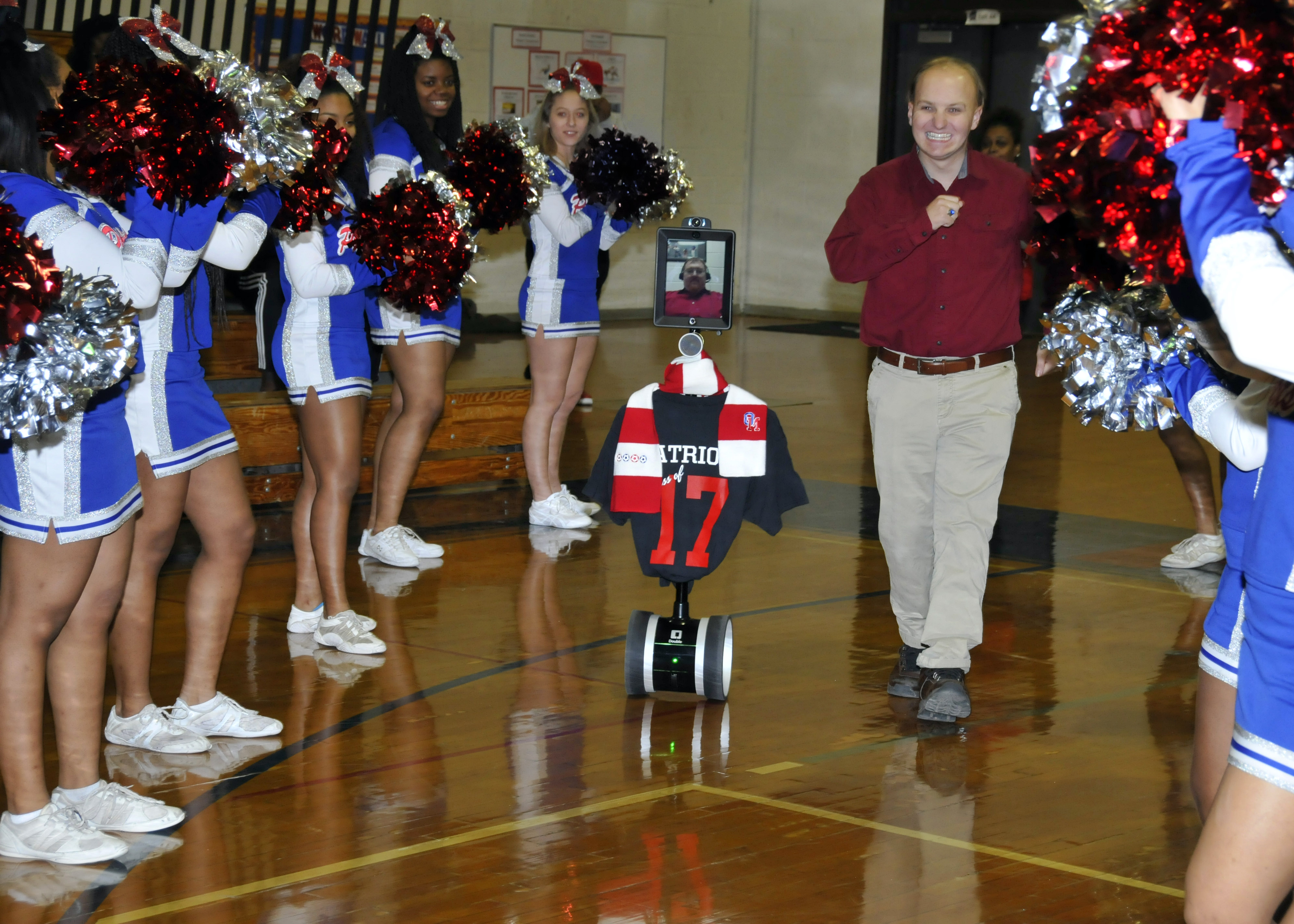 OMHS Honorees Entering the Gym